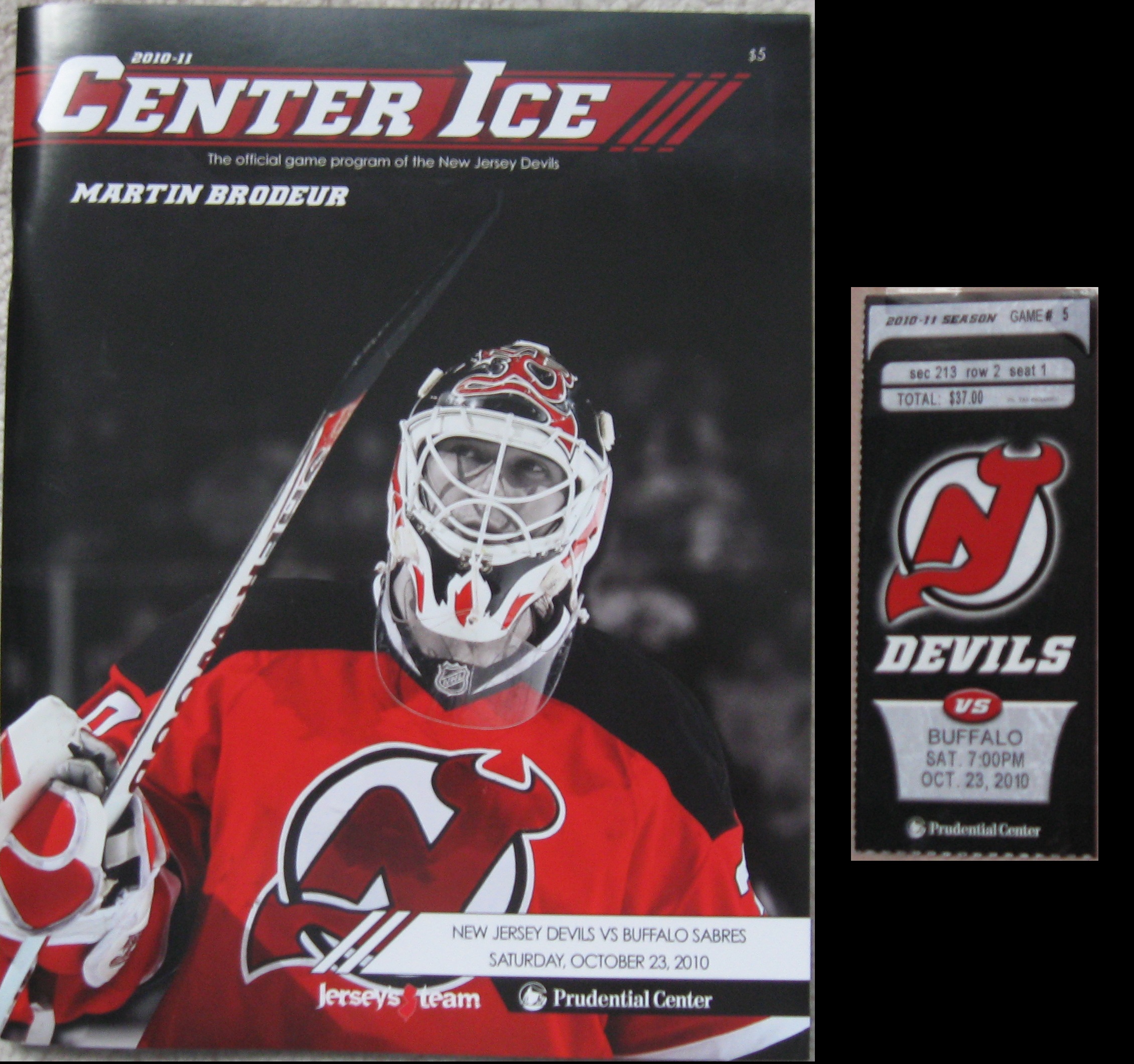 1996 EA Sports N.J. Devils Mini Goalie Mask : Brodeur in 2023